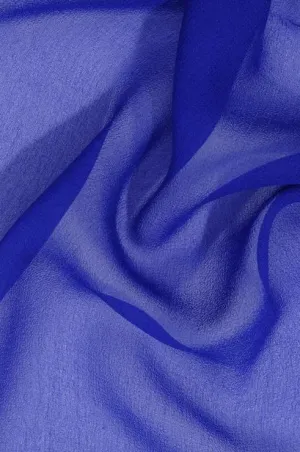 Blue Silk Georgette Fabric